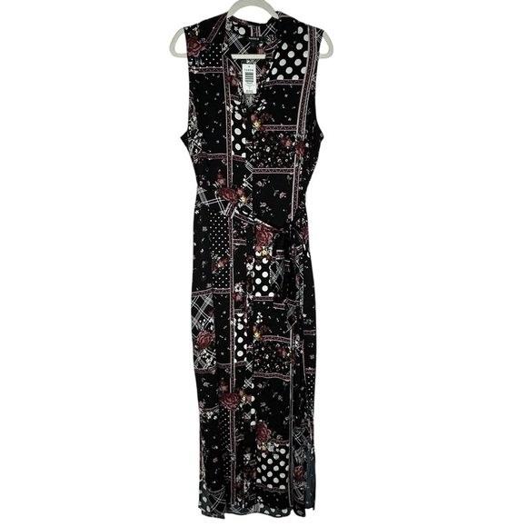 Torrid Patchwork Floral Challis Maxi Shirt Dress NWT - Picture 4 of 16